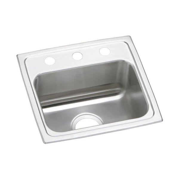 Pacemaker Stainless Steel 17 X 16 X 7-1/8 Single Bowl Top Mount Sink